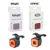 ™✑┅ Smart Bicycle Light Rear Taillight Bike Accessories Auto On/Off USB Rechargeable Stop Signal Brake Lamp LED Safety Lantern