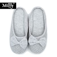 【cw】 Millffy knitted slipper ballet flats lolita shoes summer home slippers for women bedroom