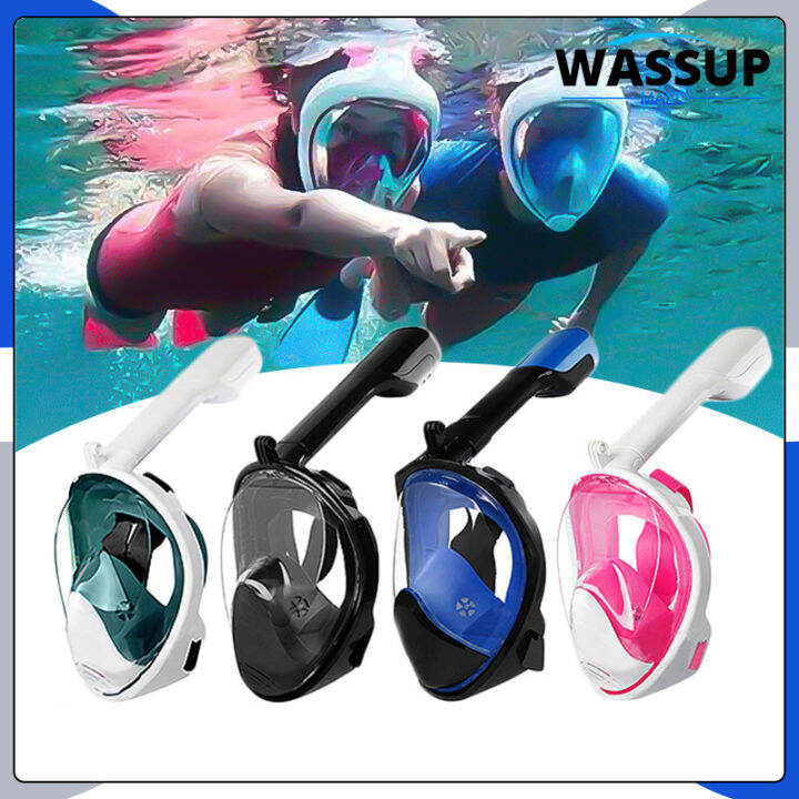 WASSUP Original Diving full face mask goggles swimming with camera ...