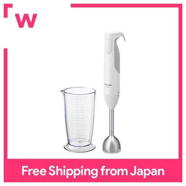 Panasonic hand blender 4bladed one 2 roles (mix / crush) white with a