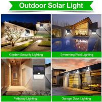 244 144 Led Solar Lamp Outdoor Solar Light Motion Sensor Powerful Spotlight Energy Waterproof Sunlight For Exterior Garden Decor