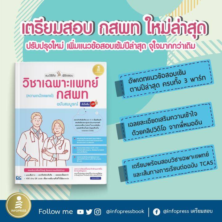 a-กสพท-65-หนังสือ-แนะวิธีคิดพิชิตสอบ-วิชาเฉพาะแพทย์-กสพท-ความถนัดแพทย์-ฉบับสมบูรณ์-มั่นใจเต็ม-100