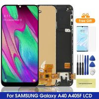 Super AMOLED A40 Display Screen for Samsung Galaxy A40 A405 A405F A405S LCD Display Digital Touch Screen with Frame Replacement