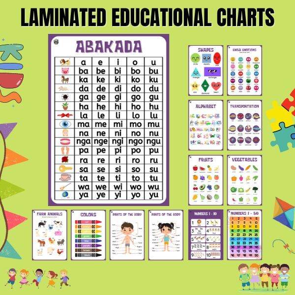 Laminated Educational Charts | Lazada PH