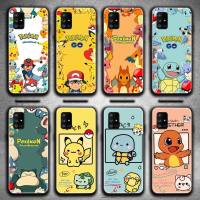 Pokemon Pikachu squirtle Phone Case For Samsung Galaxy A52 A21S A02S A12 A31 A81 A10 A30 A32 A50 A80 A71 A51 5G