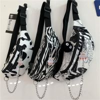 South Korea Ins Japanese Harajuku Tooling Chest Package Diablo For Men And Women Students Inclined Shoulder Bag Chic Wind Street Snap Pockets