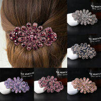 ใหม่ Rhinestone ดอกไม้กิ๊บหนีบผมโลหะ Headdress สำหรับสุภาพสตรี All-Match ฤดูใบไม้ผลิกิ๊ฟหางม้าเครื่องประดับผม