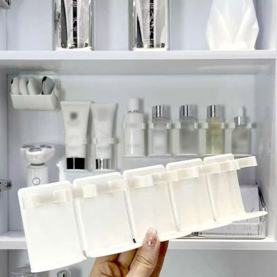OAK พลาสติกทำจากพลาสติก ที่เก็บเครื่องเทศในครัว แกดเจ็ตครัว ที่วางขวดเครื่องเทศ โถเครื่องปรุงอาหาร ของใหม่ Punch Free ชั้นเก็บเครื่องสำอาง ห้องน้ำในห้องน้ำ