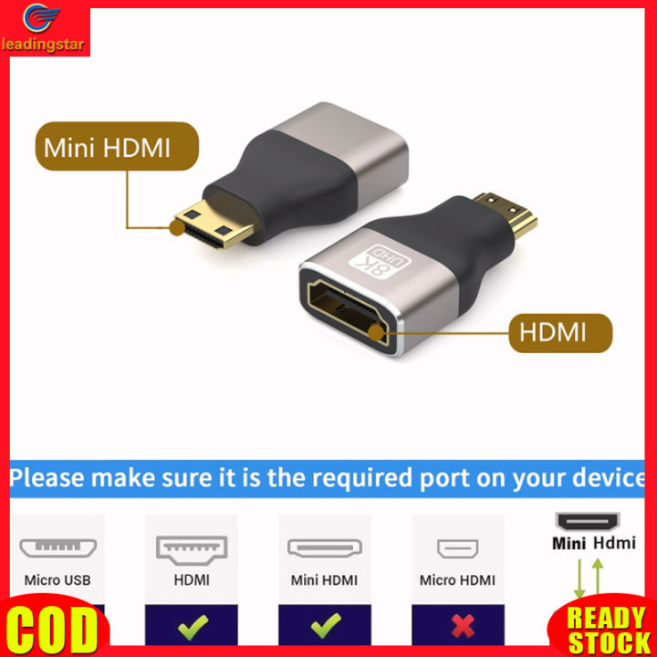 leadingstar-rc-authentic-mini-adapter-compatible-forhdmi-to-compatible-forhdmi-8k-60hz-2-1-standard-adapter-convertor-for-monitor