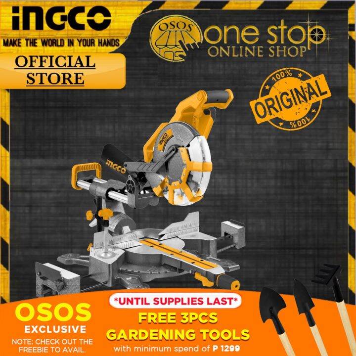 Ingco Original Industrial Electric Mitre Saw 2400W 12" Aluminum Cutting