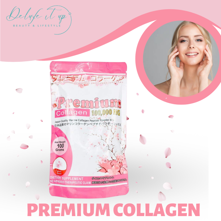 Premium Collagen 100,000mg by Young Miss, Japan Quality Marine Collagen ...