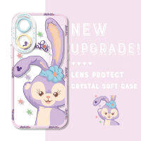 A17K กันกระแทกสำหรับ OPPO A17ของแท้ตัวการ์ตูน StellaLou Duffy Gelatoni ShellieMay คริสตัลคลุมทั้งหมด Casing Ponsel อ่อนเคสมือถือใสเพื่อการป้องกันกล้อง