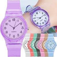 2022 Casual Fashion Women Lady Silicone Jelly Quartz Watch Women Lovely Wristwatch Transparent Summer Candy Color Student Clock