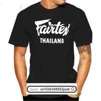 Fairtex Thailand T-Shirt Black Cal Muay Thai Kickboxing Round Neck Loose Graphic Tee Size S-3xl