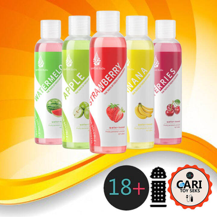 Fruits Fun Edible Fruit Lubricant 80ml Fruit Water Soluble Lubricant