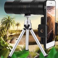 ZZOOI 10-300X Professional Portable Monocular Telescope BAK4-Prism Retractable Waterproof Phone Binoculars Optics Scope for Hunting