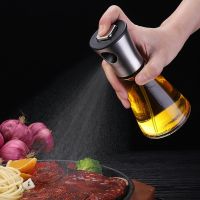 ♝ 200ml 304 Stainless Steel Oil Spray Bottle Baking Olive Oil Storage Container Gravy Boats Grill Bbq Sprayer Kitchen Tools Salad