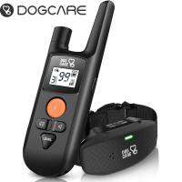 DOGCARE ปลอกคอฝึกสุนัขไฟฟ้า Shock Anti Bark Dog Collar IP67กันน้ำ3โหมด Long Remote Range ชาร์จ E-Collar