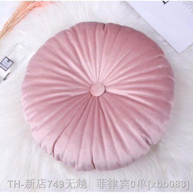 cw-35x35cm-round-pouf-cushion-pumpkin-pleated-floor-soft-throw-room-couch-sofa