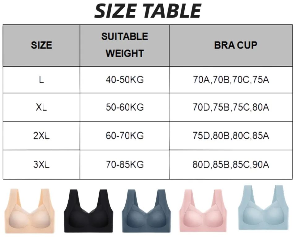 Women's Large size Bras women's seamless underwear without steel