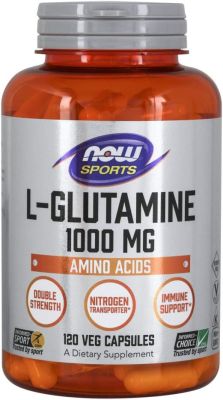 Now food L-Glutamine 1000 MG แอลกูลตามีน (120 เม็ด)