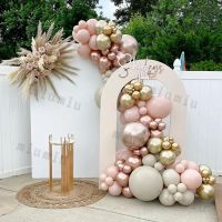 【CC】 Metal Pink Garland Arch Boho Wedding Birthday Balloons Baby Shower Decorations