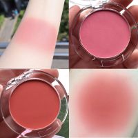 พาเลทบลัชออนชานมบลัชออนพีชพาเลท6สีทาหน้ามิเนอรัลเครื่องสำอางสำหรับแรเงาเงาผงแป้งทาแก้มมืออาชีพ