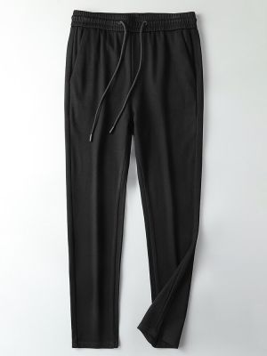 HOT11★2022ใหม่ผู้ชายแบบลำลองธุรกิจ S Sweatpants สีดำสีเทายืดคลาสสิกกางเกงชิโนชายกระเป๋าสตางค์ยาวตรงกางเกง