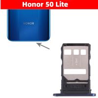 สําหรับ Huawei Honor 50 Lite ที่วางถาดซิมการ์ด 50Lite Dual Sim Micro Reader Card Slot Adapters ชิ้นส่วนซ่อมซ็อกเก็ตการ์ด