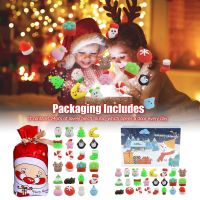 （A Decent） 24 Pcs Kawaii Squishy Plasterelief Relaxation Squishies ChristmasFor Children Kids