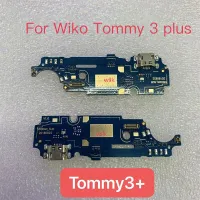 บอร์ดอุปกรณ์ชาร์จพอร์ตยูเอสบีใหม่สำหรับ Wiko Tommy 3 Plus แท่นชาร์จ USB พอร์ตสายเคเบิลงอได้ชิ้นส่วนซ่อม