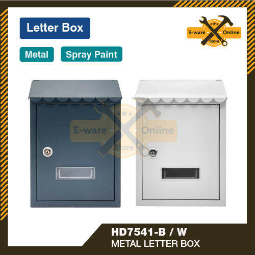 Spray Paint Metal Letter Box Outdoor Peti Surat Outdoor Mail Box