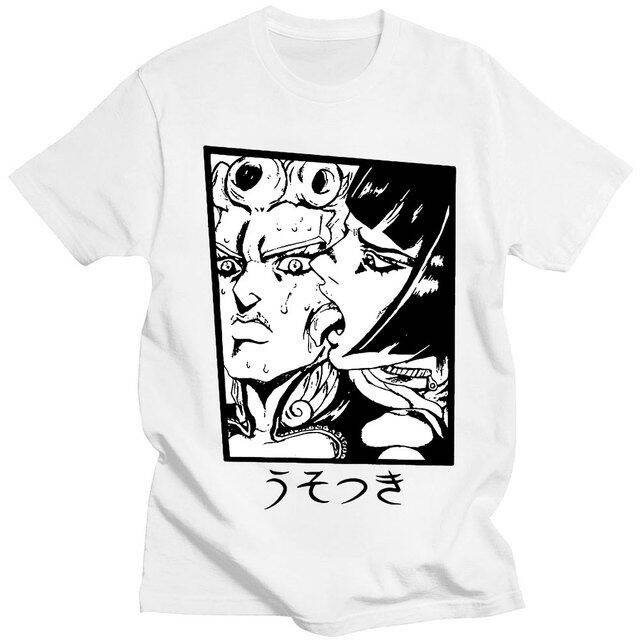 เสื้อยืดลําลอง-พิมพ์ลายกราฟิกอนิเมะ-jojo-bizarre-adventure-manga-bruno-giorno-โอเวอร์ไซซ์-แฟชั่นสําหรับผู้ชาย-และผู้หญิง