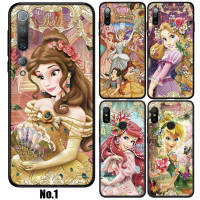 11XVV Disney Princess Cartoon อ่อนนุ่ม High Quality ซิลิโคน TPU Phone เคสโทรศัพท์ ปก หรับ Xiaomi Mi Poco F1 F2 F3 M3 M4 M5 X2 X3 X4 C3 C40 NFC Pro GT