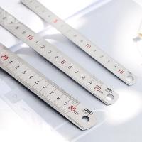 SIXONE 1 Pc Silver 15 / 20 / 30 Cm High Quality Steel Metal Ruler Functional Mapping Toolschool Office Provides Drawing Supplies Cleaning Tools