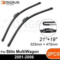 สำหรับที่ปัดน้ำฝนด้านหน้าเฟียต Stilo Multiwagon 2001-2006ยางปัดน้ำฝน21 "+ 19" กระจกหน้ารถอุปกรณ์เสริม2003 2004 2005