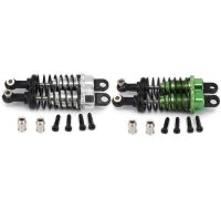 2 Set Oil Adjustable 65mm Shock Absorber Damper for Car 1/18 WLtoys A959 A969 A979 K929 Hpi Hsp Traxxas, Silver &amp; Green