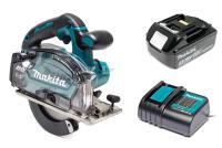 Makita DCS553Z เลื่อยตัดโลหะไร้สายขนาด 6นิ้ว BL-Motor พร้อมแบตตารี่ 18V 3Ah 1ก้อน + แท่นชาร์ต DC18SD