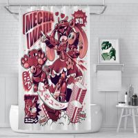 MECHAWAII Bathroom Shower Curtains Cat Arts Retro Waterproof Partition Curtain Funny Home Decor Accessories