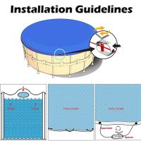 Solar Pool Cover for Above Ground Swimming Pools, Round Pool Warmers, Hot Tub Cover for Indoor