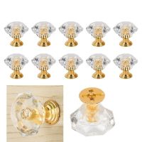 XHLXH 10pcs Wardrobe Cupboard Acrylic Cabinet Furniture Accessories Door Knob Home Hardware Drawer Handle Pull