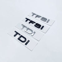 3D Krom Hitam Mengkilap ABS TDI TFSI Stiker Lambang Belakang Mobil สำหรับ Audi A1 A3 A4 A5 S6 A6L A7 A8 S3 Q5 Q7 TT S RS