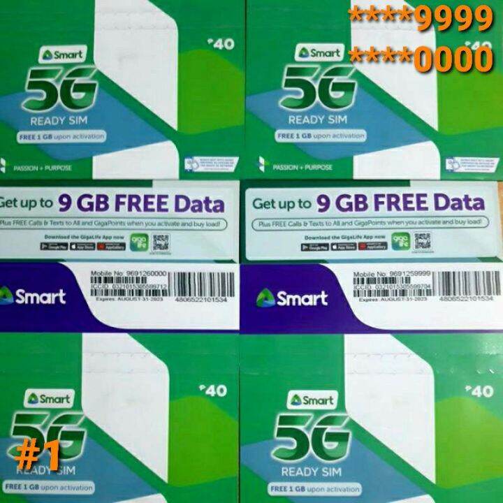 SMART VANITY SIM CARD, SPECIAL NUMBER 5G READY TRIPLE CUT 6scP Lazada PH