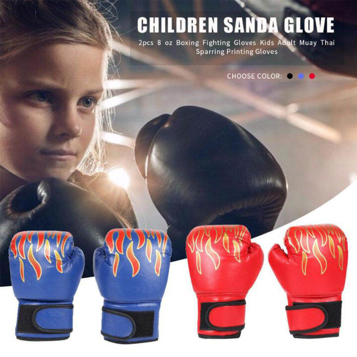 SELECTED Kids Punching Mitts PU Leather Sanda Fighting Sparring Glove