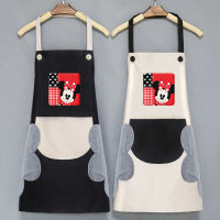 Cartoon Cute Apron Household Kitchen Waterproof Oil-Proof Apron Cute Japanese-Style Korean-Style Fashion Apron