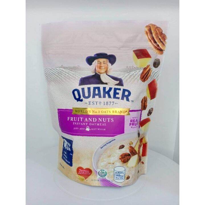 Quaker Fruit and Nuts Instant Oatmeal 350g Just Add Hot Water Lazada PH
