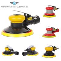 5 Inch/6 Inches Air Orbital Sander Machine Vacuum Pneumatic Polisher 125mm/150mm Palm Buffer Low Vibration Power Polishing Tools Cleaning Tools