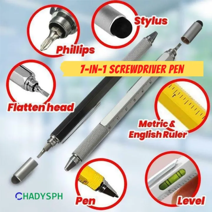ChadysPH 7in1 Screwdriver Pen Phillips Screw Flattened Head Screw
