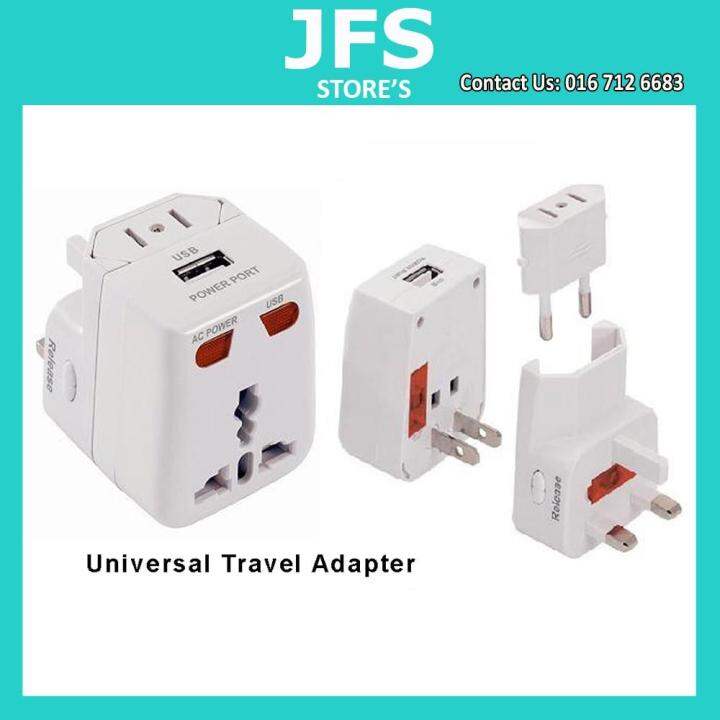 Trend Universal Travel Adaptor Surge Protector With USB Global ...