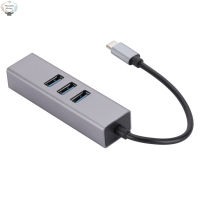 HK Usb3.0ไปยังพอร์ตเครือข่าย Rj45 Usb Splitter Type-C Docking Station การ์ดเครือข่าย Gigabit 3พอร์ต Usb3.0 Hub